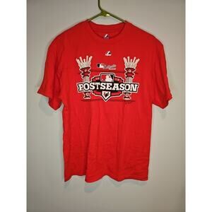 Majestic Authentic Collection 2012 Postseason Cincinnati Reds Mens Sz L T-Shirt